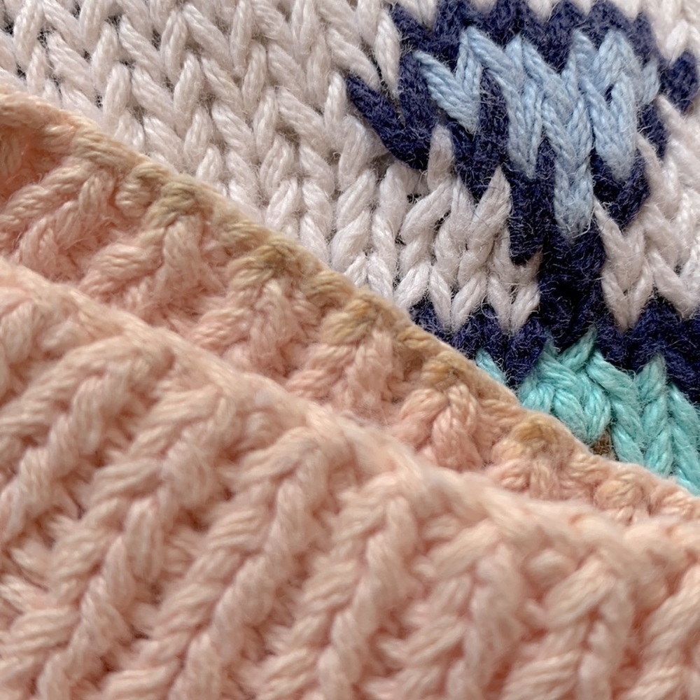 Susann D hand knitted vintage patterned sz M sweater - Picture 5 of 5